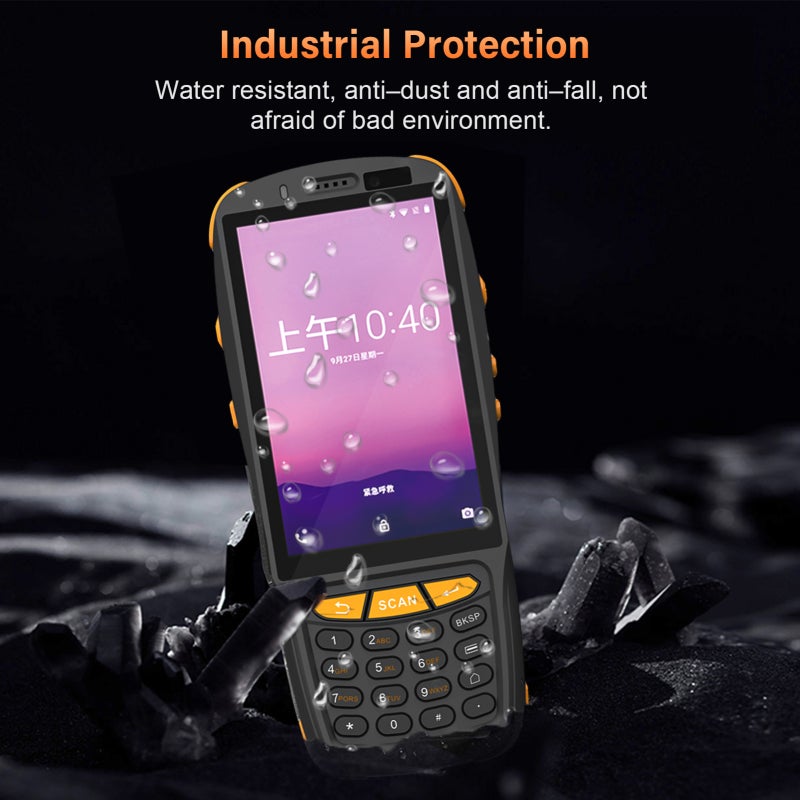 Android Pda: 4 Inch Black 2G+16G High Configuration - Built-In 1D/2D Barcode Scanner Pos Terminal For Inventory Warehouse Logistics Retail - Image 2