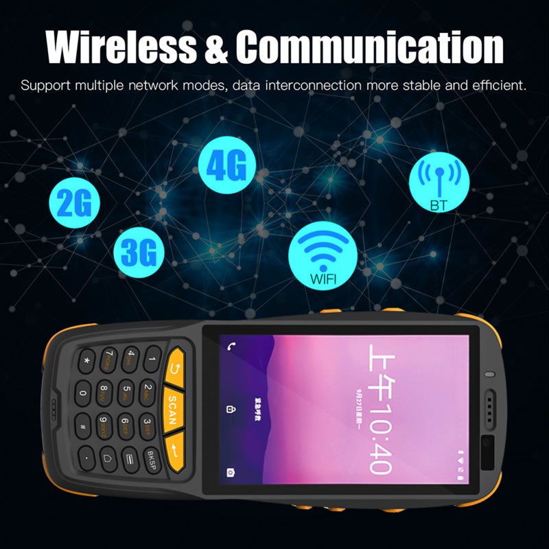 Android Pda: 4 Inch Black 2G+16G High Configuration - Built-In 1D/2D Barcode Scanner Pos Terminal For Inventory Warehouse Logistics Retail - Image 4