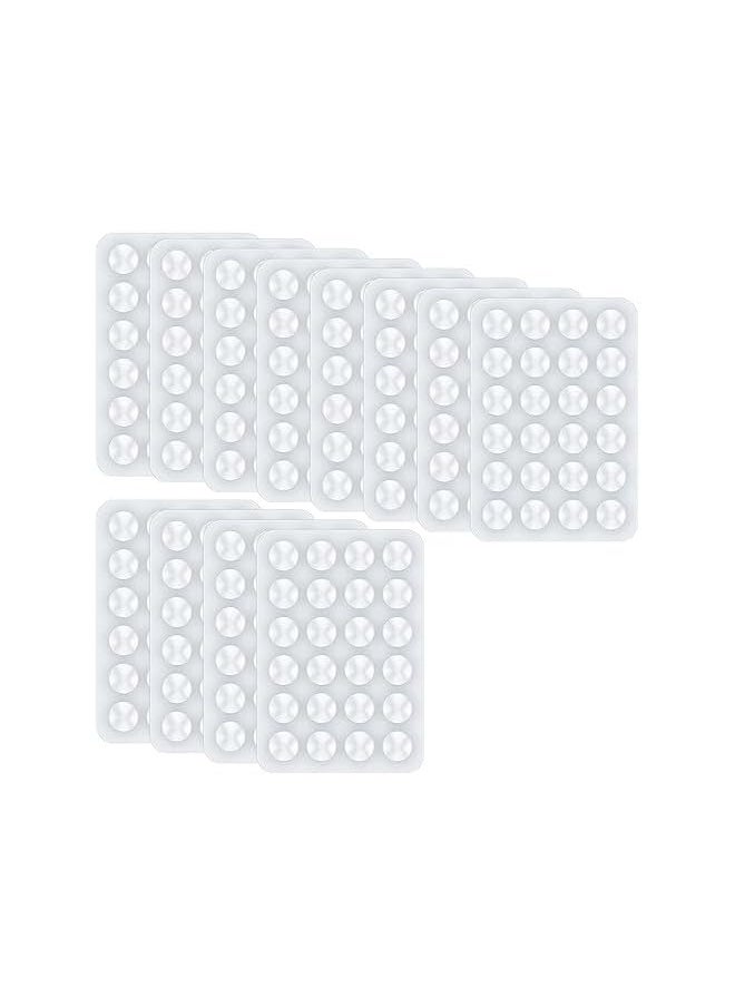 erorex 12 Pcs Adhesive Silicone Suction Cup, Suction Phone Case, Silicone Suction Phone Case Adhesive Mount, Non Slip Phone Suction Cup, Suitable for Bathroom Home Kitchen (White)  - Image 1