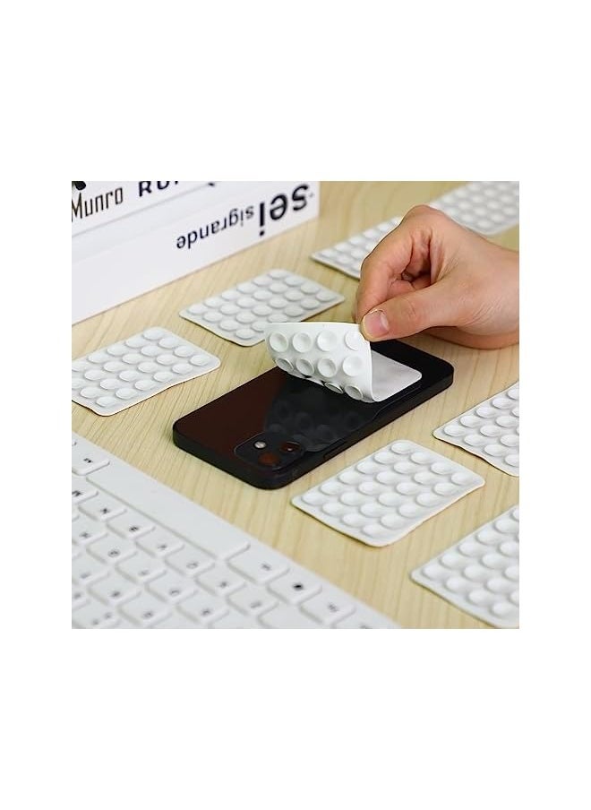 erorex 12 Pcs Adhesive Silicone Suction Cup, Suction Phone Case, Silicone Suction Phone Case Adhesive Mount, Non Slip Phone Suction Cup, Suitable for Bathroom Home Kitchen (White)  - Image 5