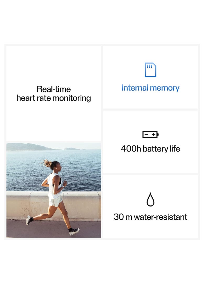 POLAR حزام صدر لمراقبة معدل ضربات القلب H10 - ANT + بلوتوث، مستشعر معدل ضربات القلب المقاوم للماء للرجال والنساء - Image 4