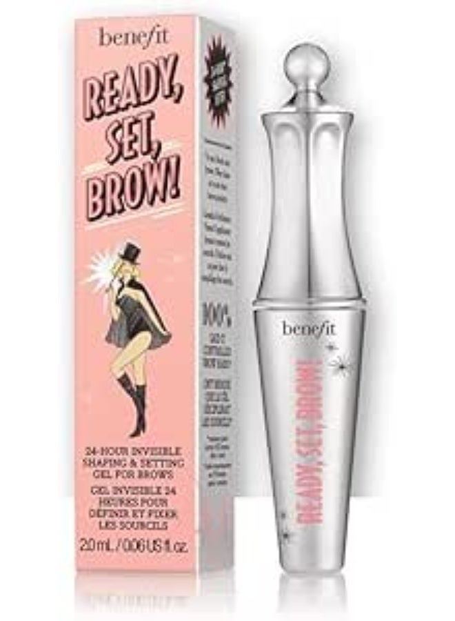 Benefit Ready Set Brow 24 Hour Invisible Shaping and Setting Clear Gel for Brows, 0.23 Ounce - Image 1