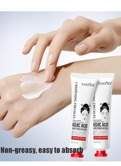 SADOER Kojic Acid Hand Cream, Kojic Acid Cream Sadoer,Whitening Freckles Kojic Acid Hand Cream,Sadoer Kojic Acid,Niacinamide Hyaluronic Acid Kojic Acid Whiten Tender Hand Cream (3 PCS)  - Image 2
