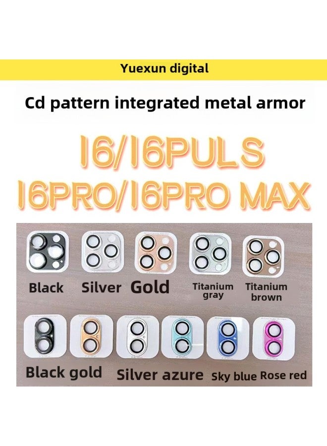 IPhone15/16promax Armor Lens Film For Apple 14pro Mobile Phone Cd Pattern Lens Film 16-Color:Armor Integrated Lens Film [titanium Brown]-Size:iPhone11Pro/11ProMax - Image 4