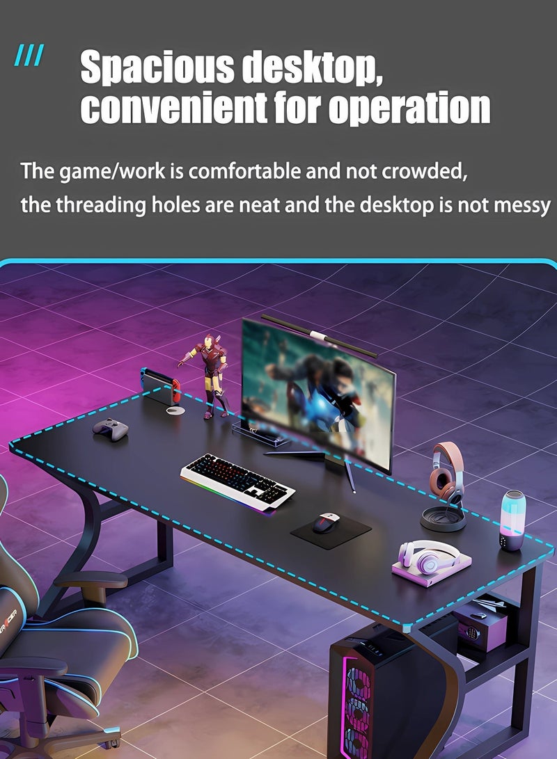 WAMIT Gaming Tables, 140cm Vertical Computer Desk, Suitable for Esports, Study Desk, Office Desk - Image 4