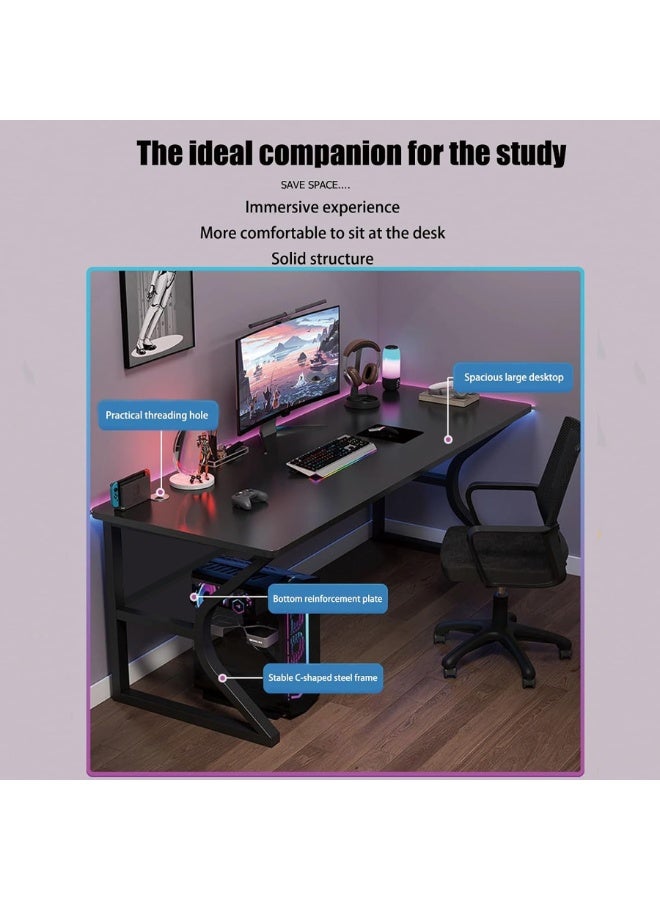 WAMIT Gaming Tables, 140cm Vertical Computer Desk, Suitable for Esports, Study Desk, Office Desk - Image 3