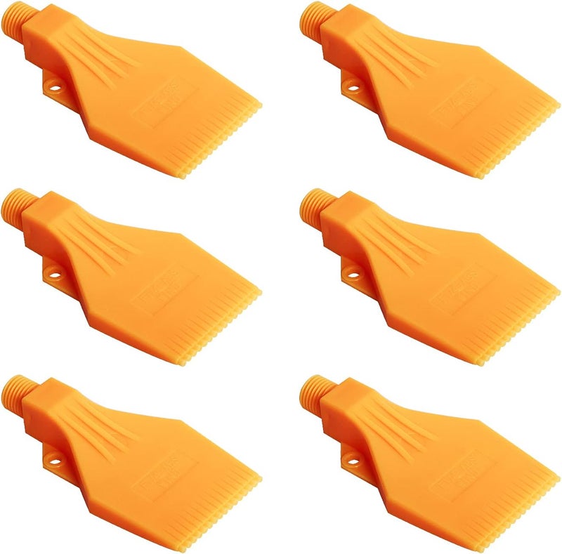 Aopin Blowing Wind Nozzle G1/4 Male, Flat Air Nozzle Orifice, ABS Air Wind Nozzle Air Spray Nozzle Jet Nozzle Suitable for Compressed Air Machine Accessory, To Dust Removal, Air Drying 6 Pcs - Image 1