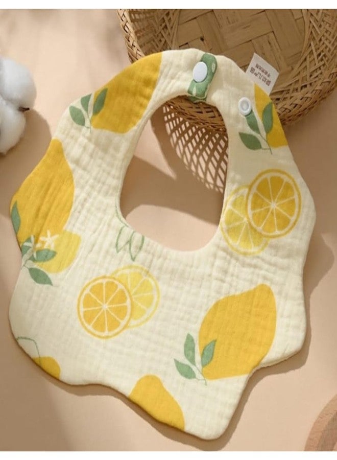 MINI MAVIN Baby Bibs 6 Layer 100% Organic Cotton| Waterproof, Muslin Cloth Apron for Newborns & Toddlers, Soft Washable Feeding Napkin, Neck Bibs for Boys & Girls (Muslin_Set_of_5) - Image 5