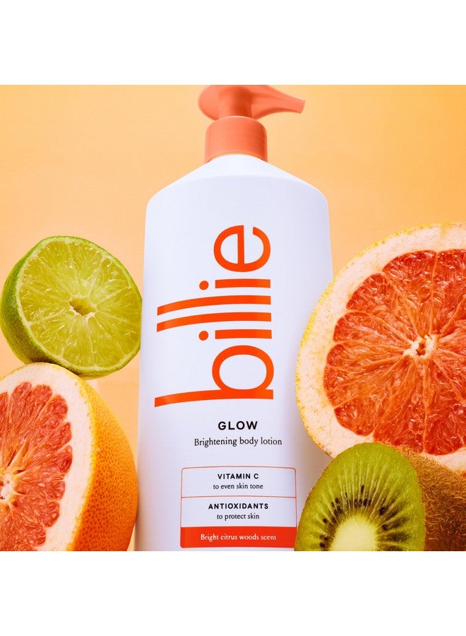 Billie Billie Glow Brightening Women's Body Lotion, Citrus Woods Scent, With Vitamin C, 18 fl oz  - Image 3