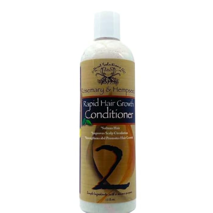 Yadain Rosemary & Hempseed Rapid Hair Growth Conditioner - Prevents and Reduces Hair Loss Natural Hair Growth Conditioner for Men & Women, 12oz - Image 1