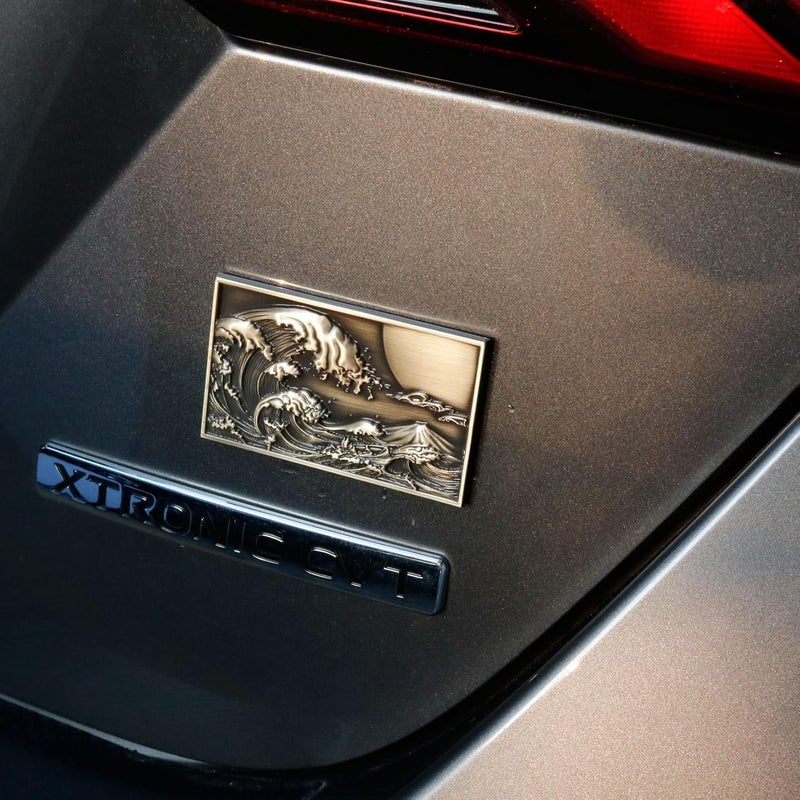 Fsforcar The Great Wave Car Sticker - Sunset Wave Decal for Automotive and Motorcycle - Image 2