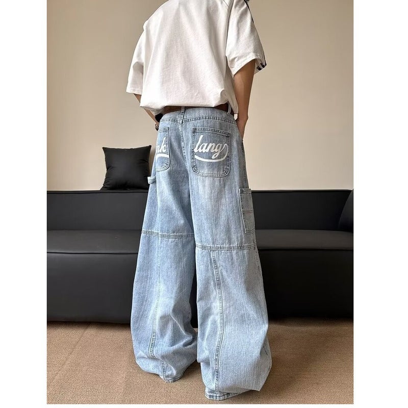 Unisex Casual Daily Denim Jeans - Image 3