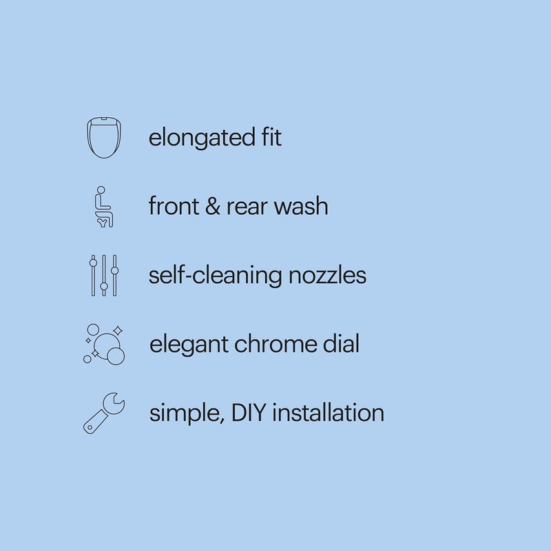 Brondell Bidet Toilet Seat NonElectric Swash Ecoseat Fits Elongated Toilets White  Dual Nozzle System Ambient Water Temperature  Bidet with Easy Installation - Image 4