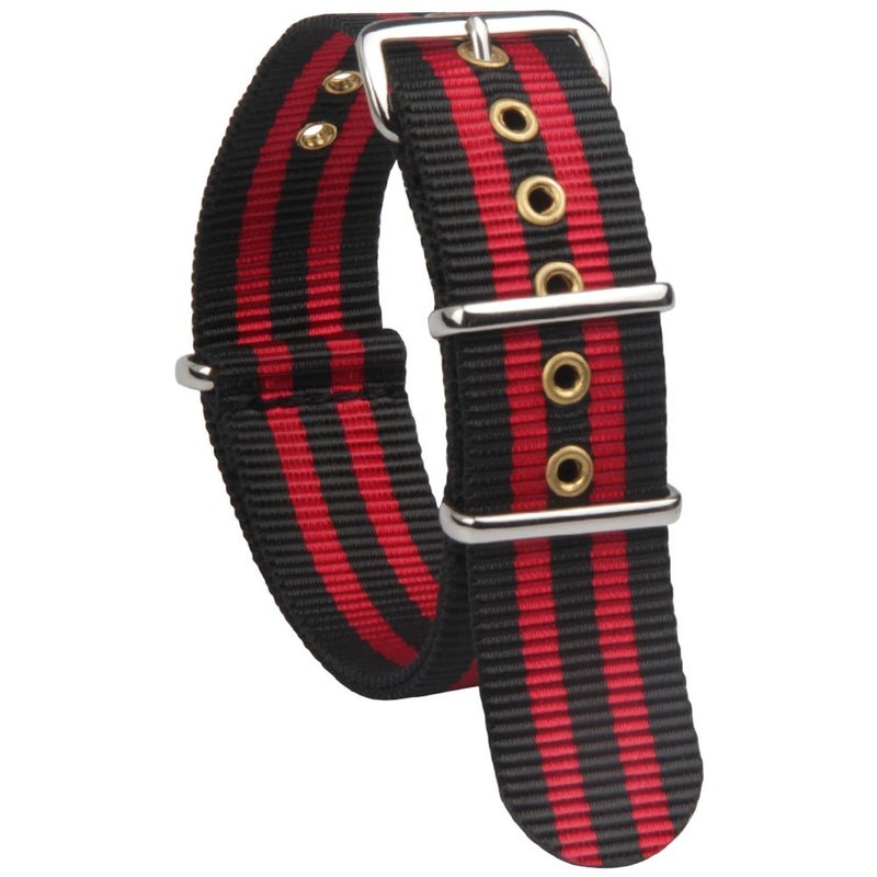 Bluejw Replacement Nylon Watch Band for Men and Women – 20mm / 22mm Stripe Strap with Stainless Steel Buckle, Durable & Comfortable Watch Bracelet - Image 3