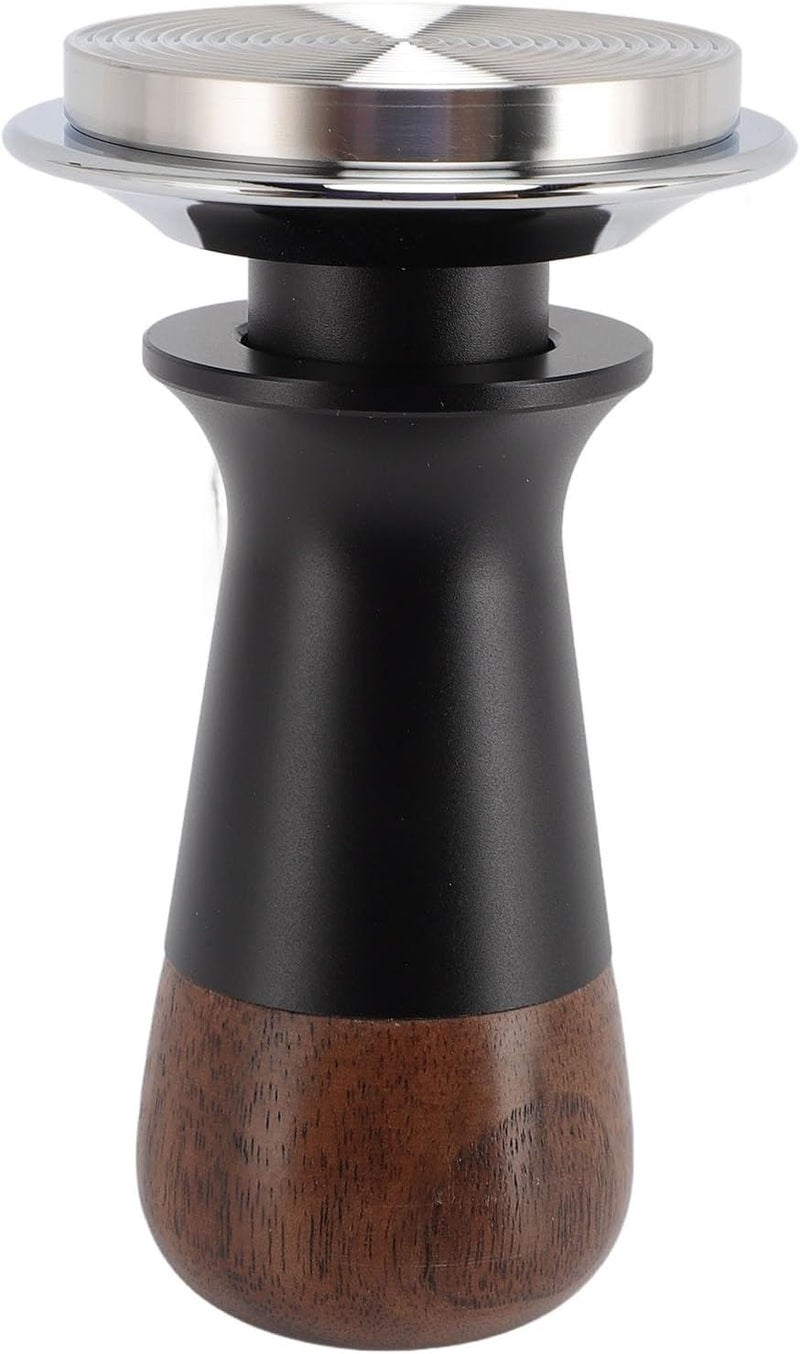 Asixxsix Tamper, Spring Loaded Stainless Steel Coffee Tamper with 54mm Base Walnut Handle Consistent Pressure Design for Machine Home and Professional Use (51mm / 2.01in) - Image 5