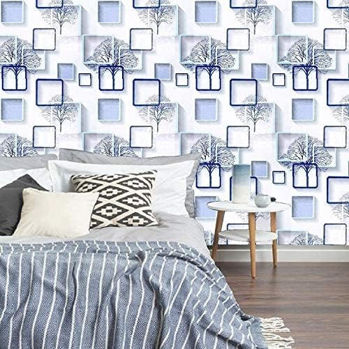ROSASTELLA Self Adhesive Decorative Peel Stick Waterproof Wallpaper Wall Decor Removable Wall Paper for Living Room Hall Decoration PVC Vinyl DIY Contact Paper 45x304cm (Geomatric) - Image 3