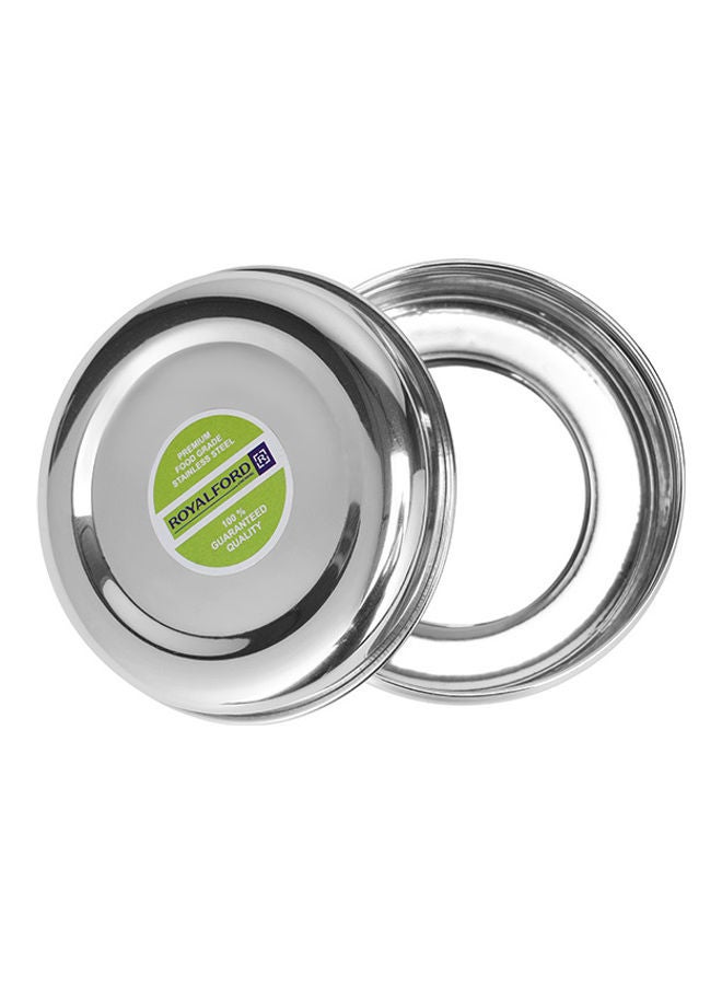 Royalford Round Stainless Steel Puri Dabba Premium-Quality 110% Food-Grade Bpa-Free Leak-Proof Airtight Container To Keep Food Fresh Compact Silver 12.7cm - Image 4
