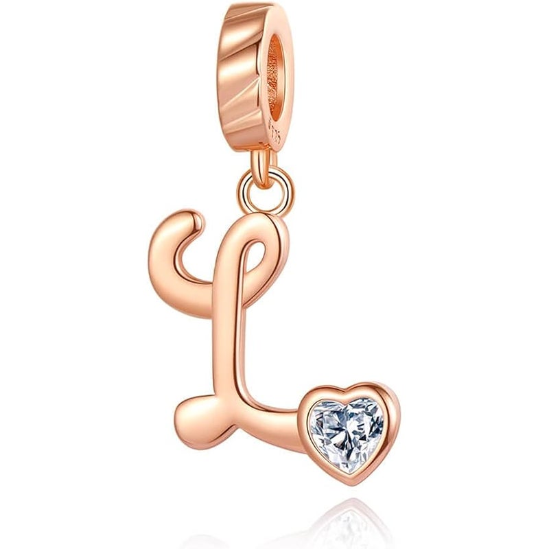 VALGACLS 925 Sterling Silver Family Love Mom Mouse Heart Charms for Bracelets Necklace Valentine's Day Mother's Day Jewelry Gift for Womens Girls - Image 1