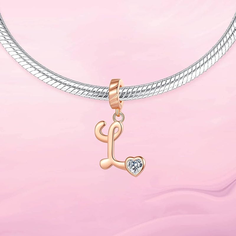 VALGACLS 925 Sterling Silver Family Love Mom Mouse Heart Charms for Bracelets Necklace Valentine's Day Mother's Day Jewelry Gift for Womens Girls - Image 2