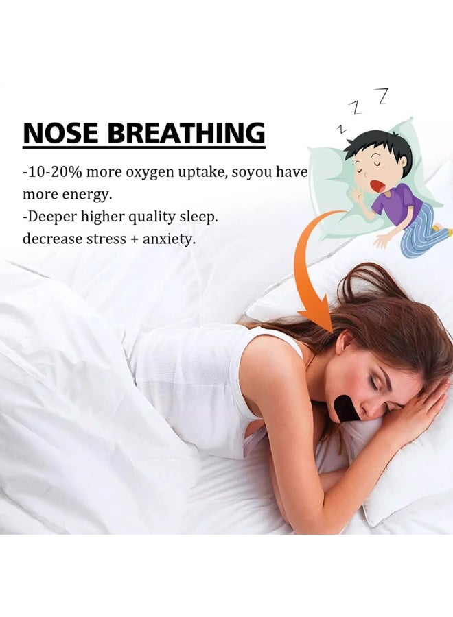 Sleeping Mouth Tape 30Pcs Anti-Snoring Mouth Tape Stop Snoring Breathe Easier Patch Hypoallergenic Breathable Tape Closed Mouth Patch Breathing Patch Micropore Tape Comfortable Sleeping Mouth Tape for Sleeping Reduced Snoring Free Gentle On Skin Medical Grade No Irritation - Image 5