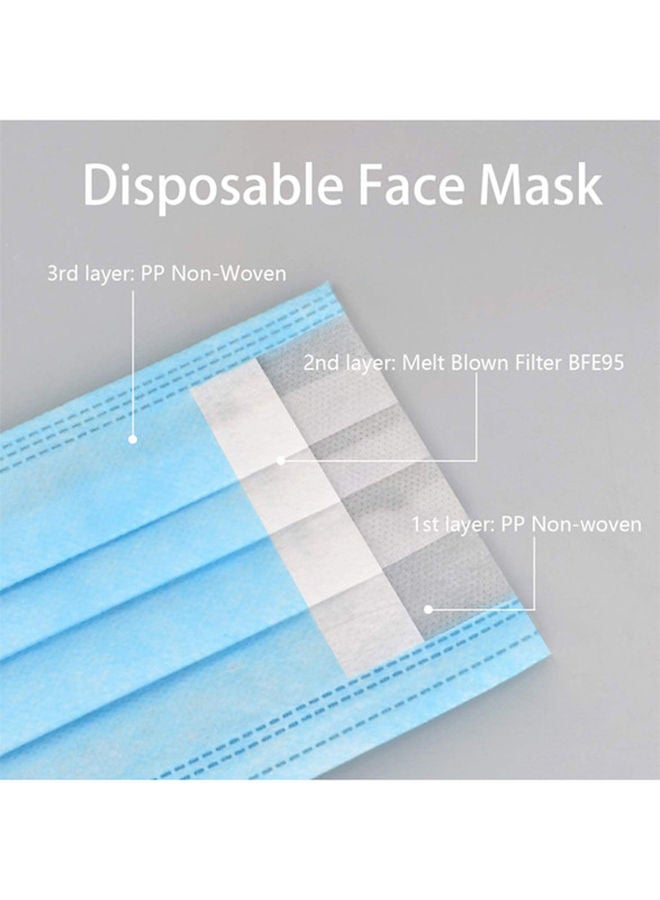 نيبمينينت 50 قطعة من ماسكات الوجه ذات 3 طبقات للاستعمال مرة واحدة - Image 5