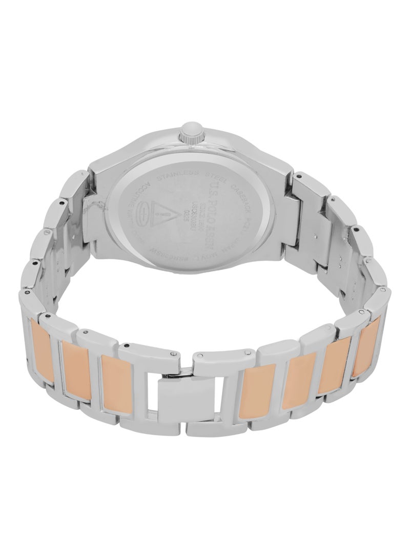 U.S. Polo Assn. Women's Quartz Analog dual tone plated watch and bracelet set  - Image 4