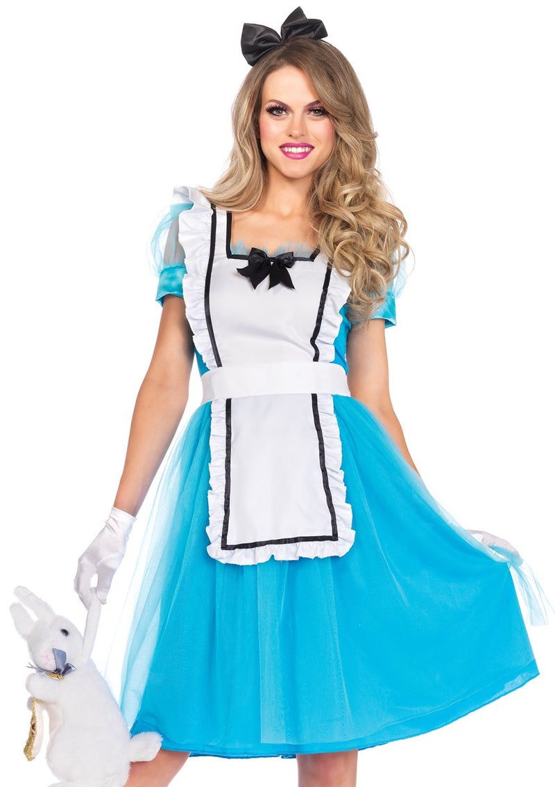 Leg Avenue Womens Classic Alice Costume BlueWhite Large
