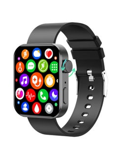 NKL Lashes Smart Watch NKL 200mAh Smart Watches for Men Bluetooth Make/Answer Calls Fitness Modes and Sleep Modes Multi-app Message Reminder Multi Language Black  - Image 1
