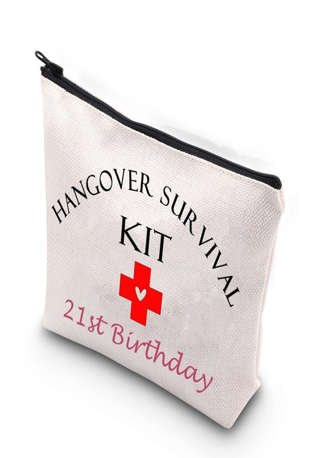 MBMSO 21st Birthday Pouch 21st Birthday Hangover Kit Birthday Favor Bag 21st Birthday Bag (21st Birthday Hangover Kit) - Image 1