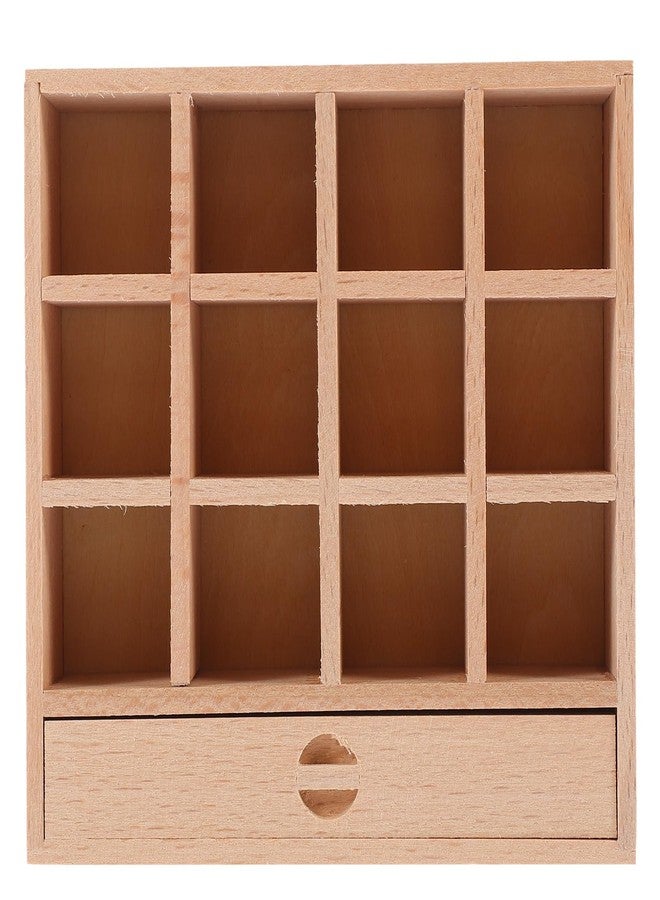 Vaguelly Miniature Doll Furniture Storage Cabinet Adorable Wear-Resistant Drawer Decor for Micro Landscapes and Mini Houses for DIY Projects - Image 1