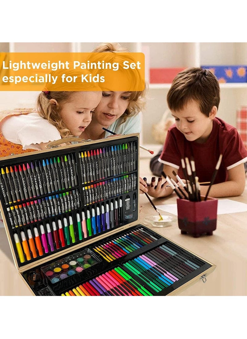Children 180 Pcs Art Drawing Set for Kids Case Studio Art and Craft Supplies Drawing and Painting Set