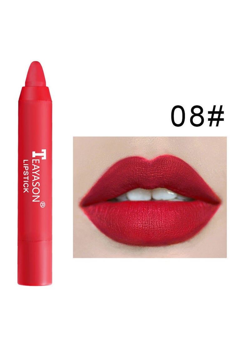 TEAYASON Liquid Matte Lipstick, Velvet Air Moisture Smooth Crayon Lip Stain, 24 Hour Super Stay Natural Nude Lipstick, Long Lasting Waterproof Lip Gloss Lipstick For Women, (No. 8 Single)  - Image 1