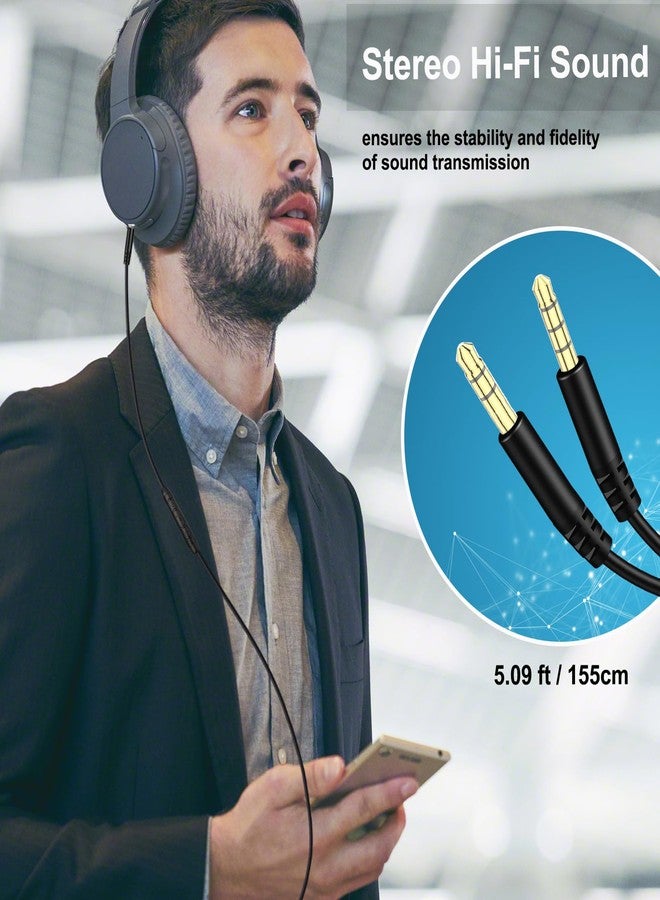 كابل صوت بديل 3.5 مم لسماعات سوني، سلك AUX متوافق مع سماعات سوني WH-1000XM5، WH-1000XM4، WH-1000XM3، WH-XB910N، WH-CH710N، WH-CH720N، MDR-1000X، MDR-1AM2 المزودة بميكروفون مدمج ووحدة تحكم في مستوى الصوت. - Image 5