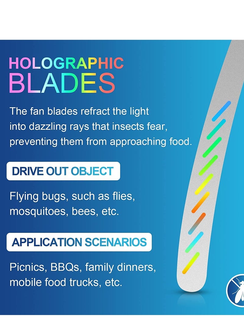 Height Adjustable Picnic Table Fans - 2 Pack Portable Electric Fans for Home, Restaurant, Party & Outdoor Use to Keep Food Clean and Fresh. Perfect for Picnics and Gatherings! - Image 4