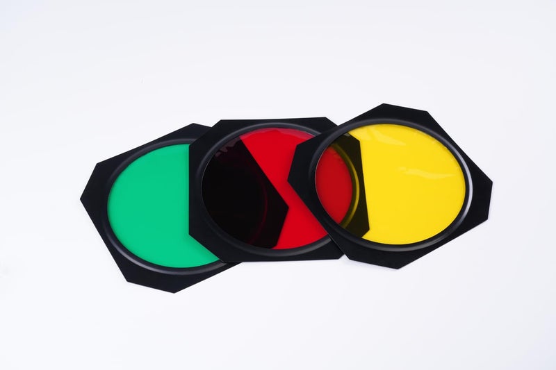 Digitek ® (DBR-055) 18cm Bowens Reflector with Barndoor Combo, Includes Honeycomb Grid & 4 Color Filters RED, Green, Yellow, Blue, Universal Design for AD600B, SL60W, MS200 & All Flash Speedlites - Image 3