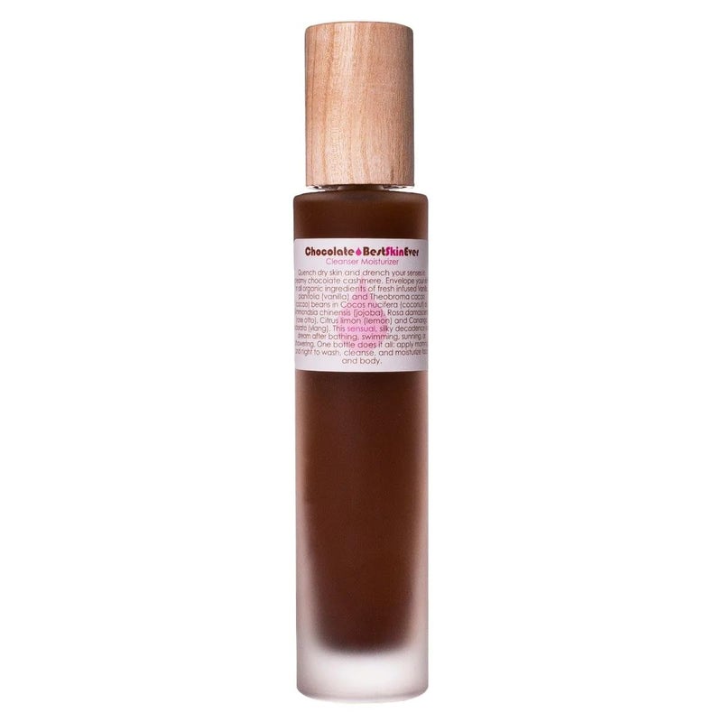 LIVING LIBATIONS  Organic Best Skin Ever AllInOne Facial Cleanser Exfoliator  Moisturizer  Natural Wildcrafted Vegan Clean Beauty Chocolate 34 fl oz  100 mL