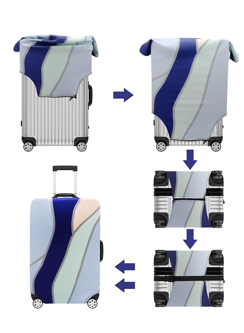 SYOSI Luggage Cover, Washable Suitcase Cover, Anti-scratch Suitcase Protector Fits 18-32 Inch Luggage (M) - Image 4