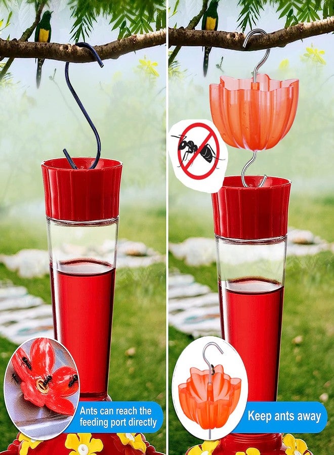 Piffny Ant Moat for Hummingbird and Oriole Feeders to Guard Against Ants Protecting The Sugar Nectar Water, Cleaning Brushes Included, 2 Pack (Red 2 Pack) - Image 2
