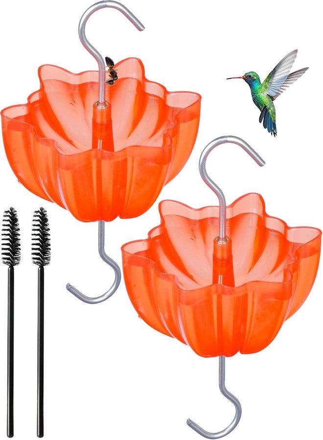 Piffny Ant Moat for Hummingbird and Oriole Feeders to Guard Against Ants Protecting The Sugar Nectar Water, Cleaning Brushes Included, 2 Pack (Red 2 Pack) - Image 1