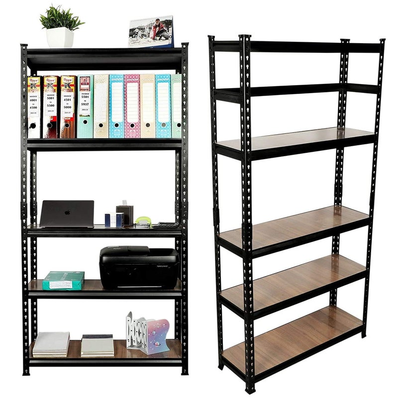 Ash  Roh Ash Roh Adjustable Shelves BoltLess Laminate MDF Sheet Storage Shelving Display Plant Flower Stand Bookshelf for Home Office Kitchen 6x3x1 5 Shelves Support 1 BAR  - Image 1
