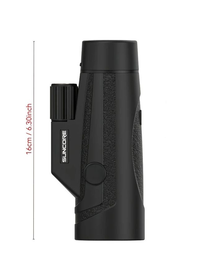 Black Monocular Telescope 10x42 HD Lightweight Compact for Bird Watching Hiking - Image 4