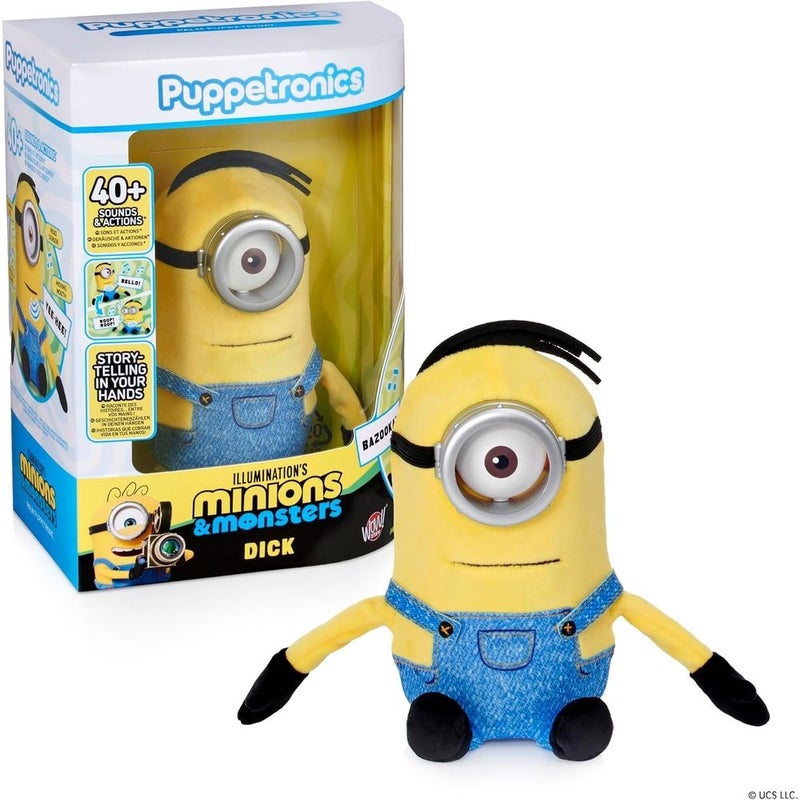 Wow! Stuff - Minions and Monsters Dick Palm Puppetronic Interactive Toy with 40 Plus Sounds - MIN-1052 - Image 1