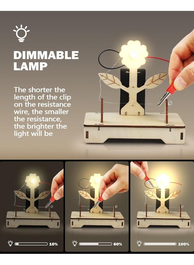 Poraxy 6 in 1 STEM Toys for Kids Ages 812 STEM Kits 3D Wooden Puzzles Educational Science Projects Building Model Kits Birthday Gifts for Boys and Girls Ages 7 8 9 10 11 12 13 Years Old - Image 3