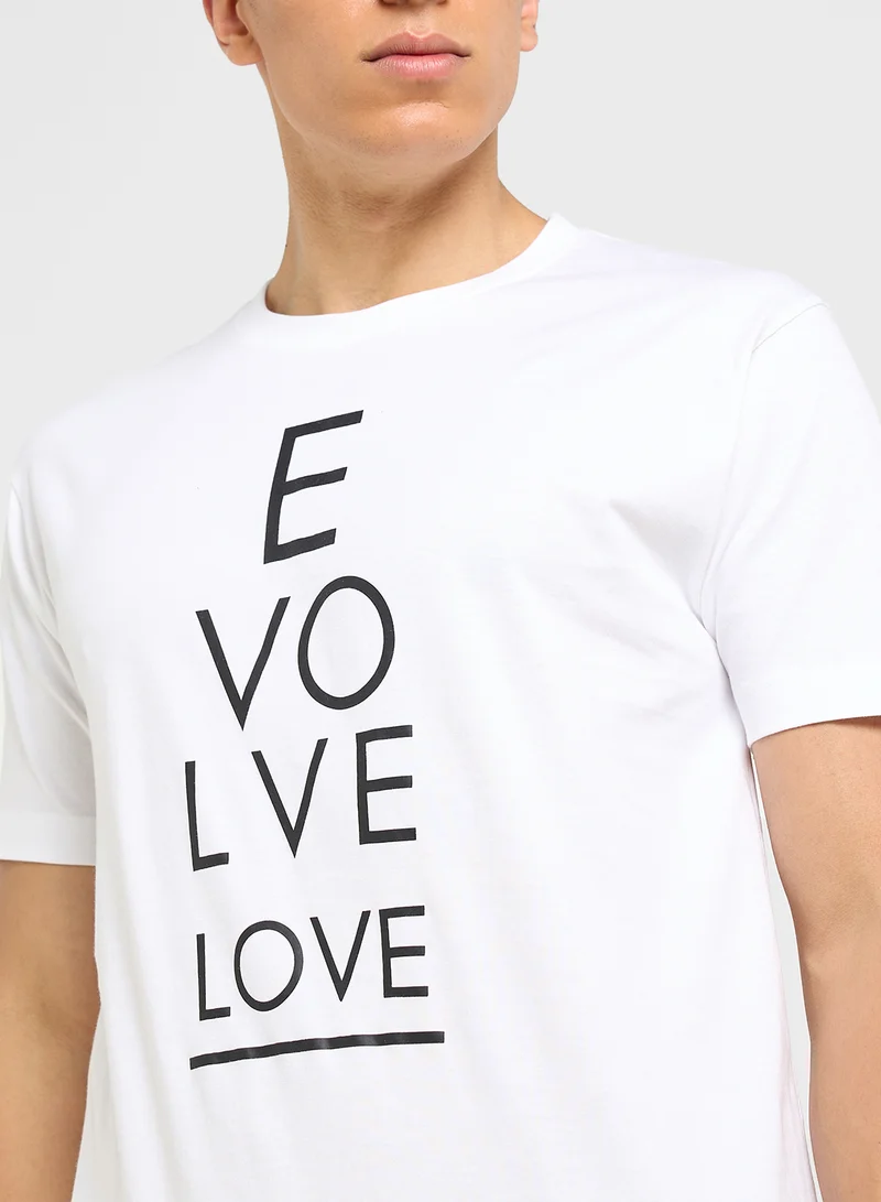 Seventy Five Basics Printed T-Shirt
