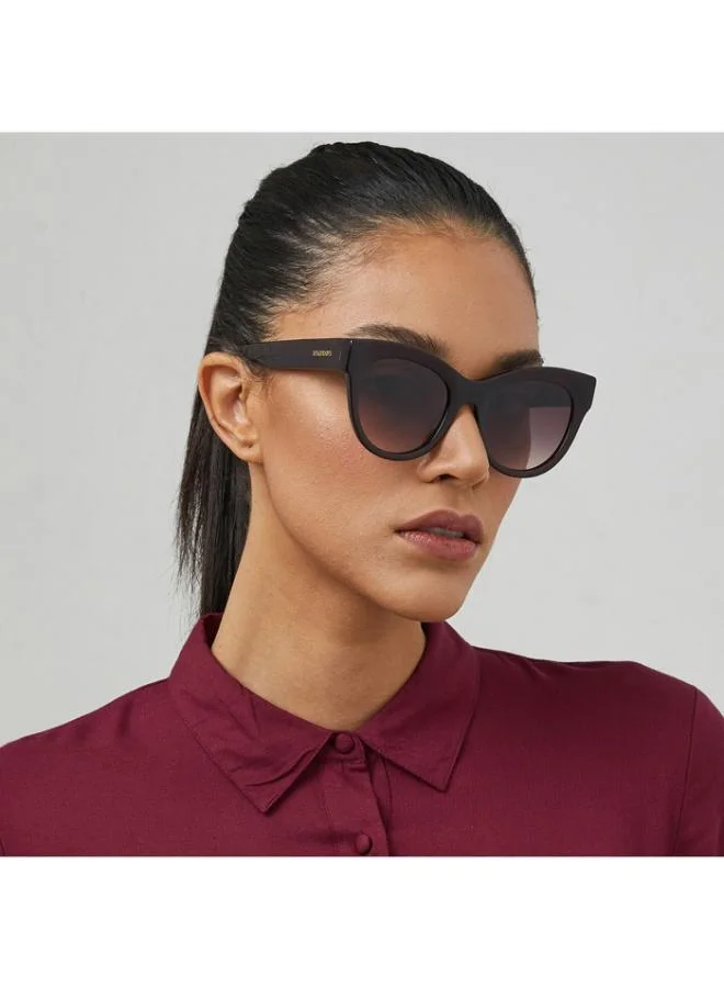 30Sundays DAWN Women Brown Sunglasses - Frame Material: Acetate - Lens Color: Brown- Frame Color: Burgundy - Full Rim