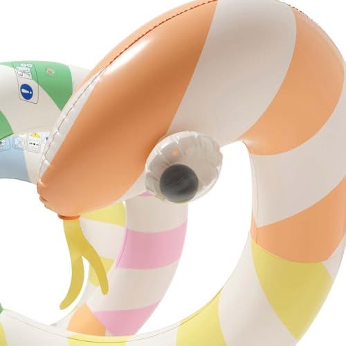 SUNNYLiFE Poolside Sorbet Stripe Giant Inflatable Noodle - Image 2