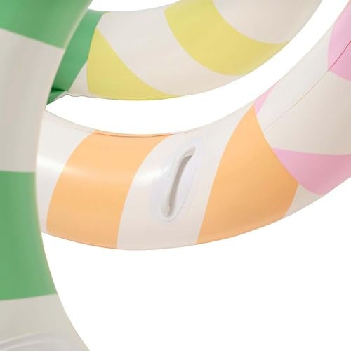 SUNNYLiFE Poolside Sorbet Stripe Giant Inflatable Noodle - Image 3