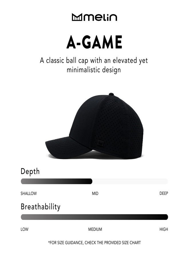 melin A-Game Hydro, Khaki, Men’s Performance Snapback Hats, Water-Resistant Fitted Baseball Caps for Men & Women, Golf, Running, or Workout Hat, Small - Image 4