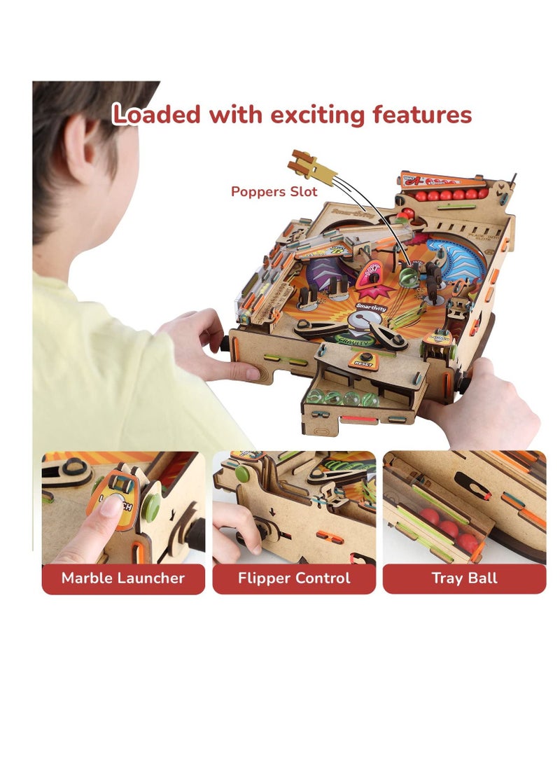 Smartivity DIY Pinball STEM Fun Toys for Age 8 to 14 Toy for Boys & Girls Age 8 10 12 14 Science Toy Educational Construction Based Activity - Image 3
