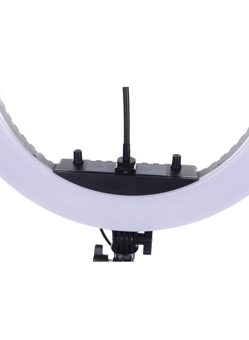 ميجوفاست حامل إضاءة حلقية ناعمة LED للبث المباشر HQ-18 بطول 45 سم، عصا سيلفي للهواتف الذكية، حامل ثلاثي لإضاءة حلقية للاستوديو والفيديو والمكياج - Image 3